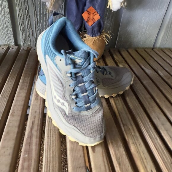 Asics Excursion TR 15 Sneakers Running Shoes Grey Blue Women's 8 Active Hiking - Picture 1 of 14